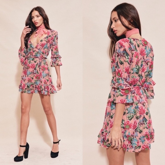 For Love & Lemons Churro Mini Dress - Picture 1 of 6